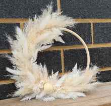 Load image into Gallery viewer, Boho fluffy Everlasting flowers Christmas Wreath
