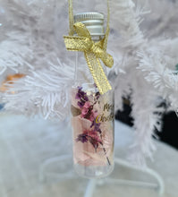 Load image into Gallery viewer, Preserved Everlasting flowers Christmas Bottles Xmas Décor - Pink &amp; Purple Colours
