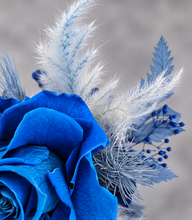 Load image into Gallery viewer, Preserved blue rose corsage AB2072 - School formal, prom, graduation
