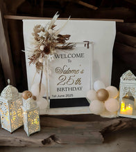 Load image into Gallery viewer, White boho lantern – MEDIUM - HIRE ONLY
