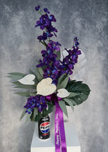 Load image into Gallery viewer, Singapore orchids &amp; anthurium flowers with lights - MOT08
