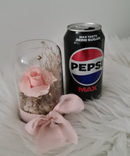 Load image into Gallery viewer, Mini preserved rose blush dome with gift box &amp; ribbon - MOT17
