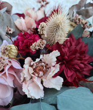 Load image into Gallery viewer, X - Burgundy &amp; dusty blush pink bouquet
