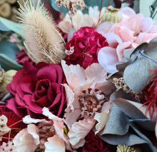 Load image into Gallery viewer, X - Burgundy &amp; dusty blush pink bouquet
