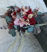 Load image into Gallery viewer, X - Burgundy &amp; dusty blush pink bouquet
