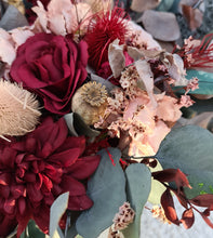 Load image into Gallery viewer, X - Burgundy &amp; dusty blush pink bouquet
