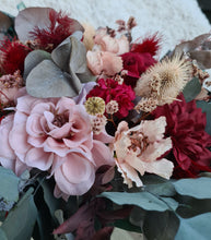 Load image into Gallery viewer, X - Burgundy &amp; dusty blush pink bouquet
