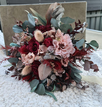 Load image into Gallery viewer, X - Burgundy &amp; dusty blush pink bouquet
