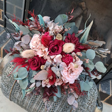 Load image into Gallery viewer, X - Burgundy &amp; dusty blush pink bouquet
