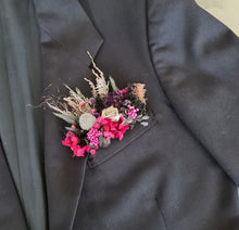 Load image into Gallery viewer, Preserved pocket flowers in dark tones
