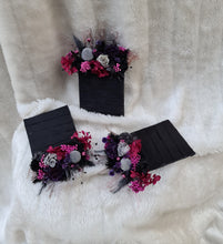Load image into Gallery viewer, Preserved pocket flowers in dark tones
