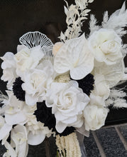 Load image into Gallery viewer, Everlasting bridal bouquet in black &amp; white
