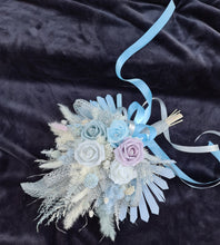 Load image into Gallery viewer, Bridal Bouquet - Shades of blue &amp; lilac with glitter
