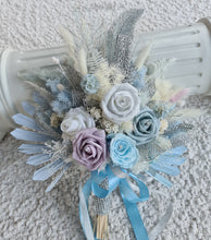 Load image into Gallery viewer, Bridal Bouquet - Shades of blue &amp; lilac with glitter
