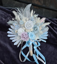 Load image into Gallery viewer, Bridal Bouquet - Shades of blue &amp; lilac with glitter
