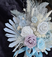 Load image into Gallery viewer, Bridal Bouquet - Shades of blue &amp; lilac with glitter
