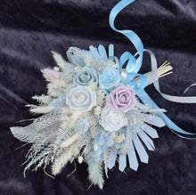 Load image into Gallery viewer, Bridal Bouquet - Shades of blue &amp; lilac with glitter
