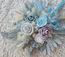 Load image into Gallery viewer, Bridal Bouquet - Shades of blue &amp; lilac with glitter
