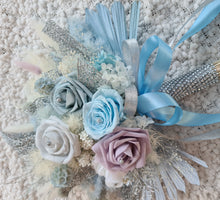 Load image into Gallery viewer, Bridal Bouquet - Shades of blue &amp; lilac with glitter
