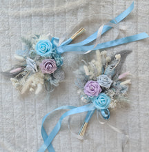 Load image into Gallery viewer, Bridesmaids &amp; flower girl bouquet - Shades of blue &amp; lilac with glitter
