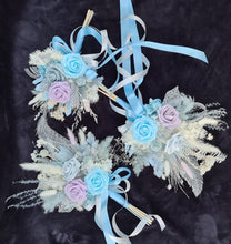 Load image into Gallery viewer, Bridesmaids &amp; flower girl bouquet - Shades of blue &amp; lilac with glitter
