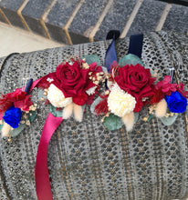 Load image into Gallery viewer, Mother&#39;s corsages in wine red colour
