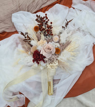 Load image into Gallery viewer, Fully preserved bridal bouquet - orange &amp; neutral
