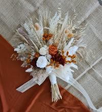 Load image into Gallery viewer, Everlasting flowers bridal bouquet in rustic style

