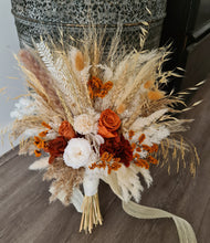 Load image into Gallery viewer, Everlasting flowers bridal bouquet in rustic style
