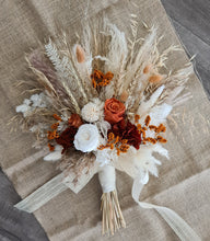 Load image into Gallery viewer, Everlasting flowers bridal bouquet in rustic style
