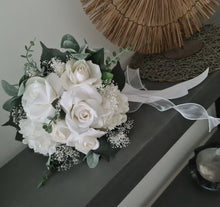 Load image into Gallery viewer, Bridal bouquet - deep green &amp; white colours
