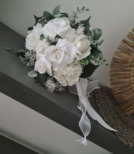 Load image into Gallery viewer, Bridal bouquet - deep green &amp; white colours
