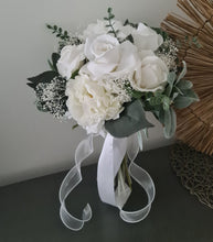 Load image into Gallery viewer, Bridal bouquet - deep green &amp; white colours
