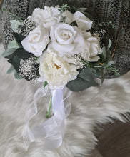 Load image into Gallery viewer, Bridal bouquet - deep green &amp; white colours

