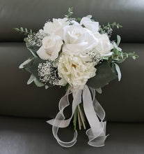 Load image into Gallery viewer, Bridal bouquet - deep green &amp; white colours
