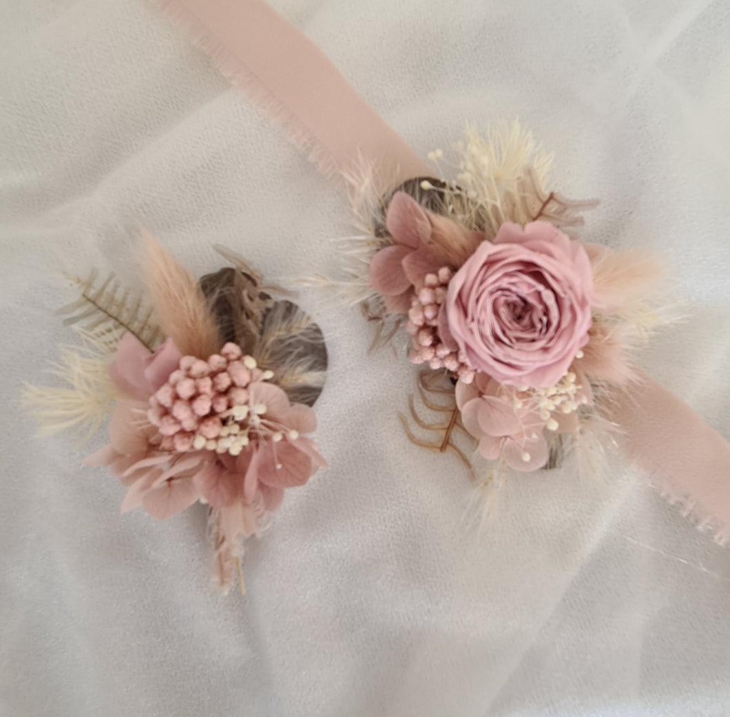 Fully preserved Mini corsage and mini buttonhole for kids
