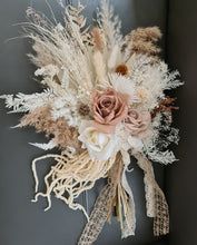 Load image into Gallery viewer, Boho real touch &amp; preserved flowers bridal bouquet
