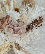 Load image into Gallery viewer, Boho real touch &amp; preserved flowers bridal bouquet
