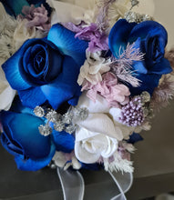 Load image into Gallery viewer, Bridesmaids bouquets - purple &amp; blue
