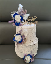 Load image into Gallery viewer, Cake ring - cake decor in blue &amp; purple
