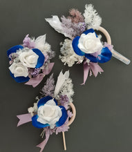 Load image into Gallery viewer, Cake ring - cake decor in blue &amp; purple
