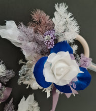 Load image into Gallery viewer, Cake ring - cake decor in blue &amp; purple
