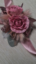 Load and play video in Gallery viewer, Everlasting flowers school formal / prom / wedding Shabby Chic corsage
