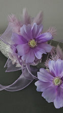 Load and play video in Gallery viewer, Purple violet everlasting flowers corsage &amp; buttonhole AB2146 - School formal, prom, graduation
