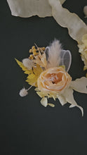 Load and play video in Gallery viewer, Yellow peony corsage &amp; buttonhole set - School formal, prom, graduation, wedding
