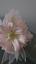 Load and play video in Gallery viewer, Soft Pink everlasting flowers corsage &amp; buttonhole AB2145 - School formal, prom, graduation
