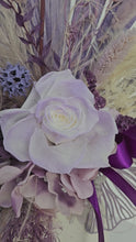 Load and play video in Gallery viewer, Dusty purple violet preserved flowers – AB2192
