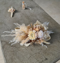 Load image into Gallery viewer, Boho style corsage &amp; matching buttonhole
