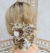 Load image into Gallery viewer, Everlasting flowers bobby pins mini preserved rose x 3
