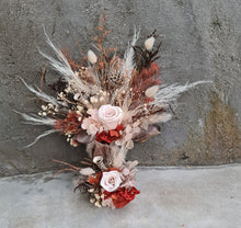 Load image into Gallery viewer, Rustic autumn color floral cake topper
